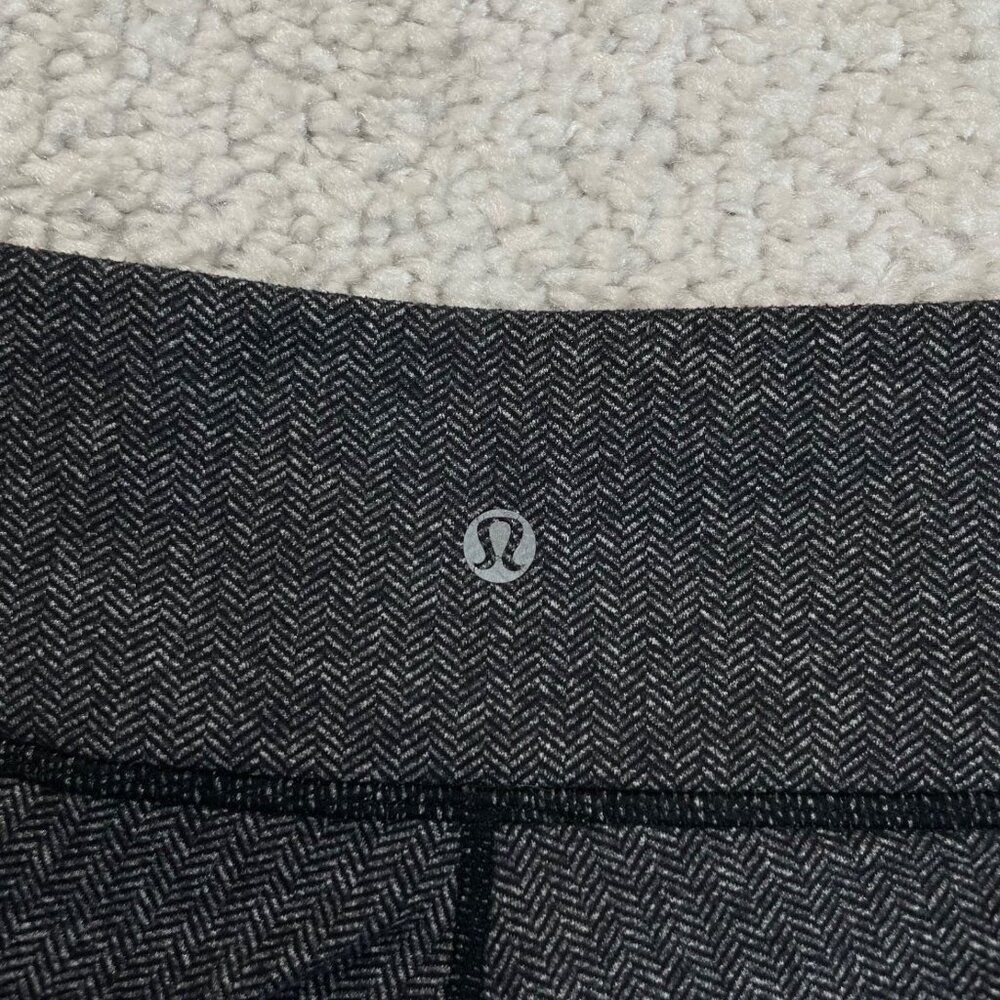 Lululemon Wunder Under Legging Low Rise Black Gray Herringbone 8 - Picture 7 of 10